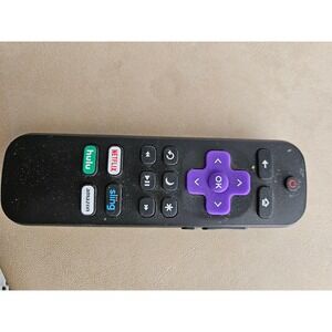 Roku Streaming Player Remote Control Black with Netflix Hulu Amazon Sling Button